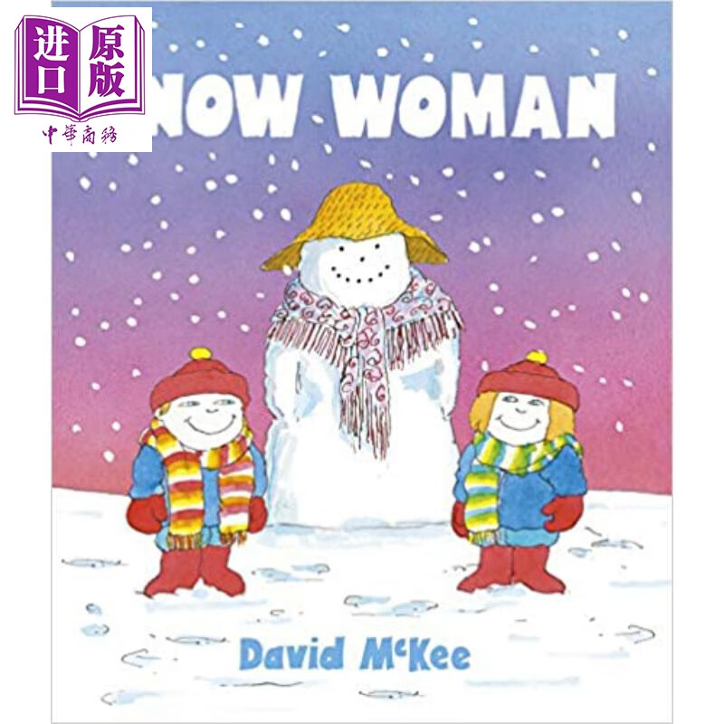 snow woman 雪人 英文原版 进口原版 3岁到6岁 儿童绘本 低幼童书
