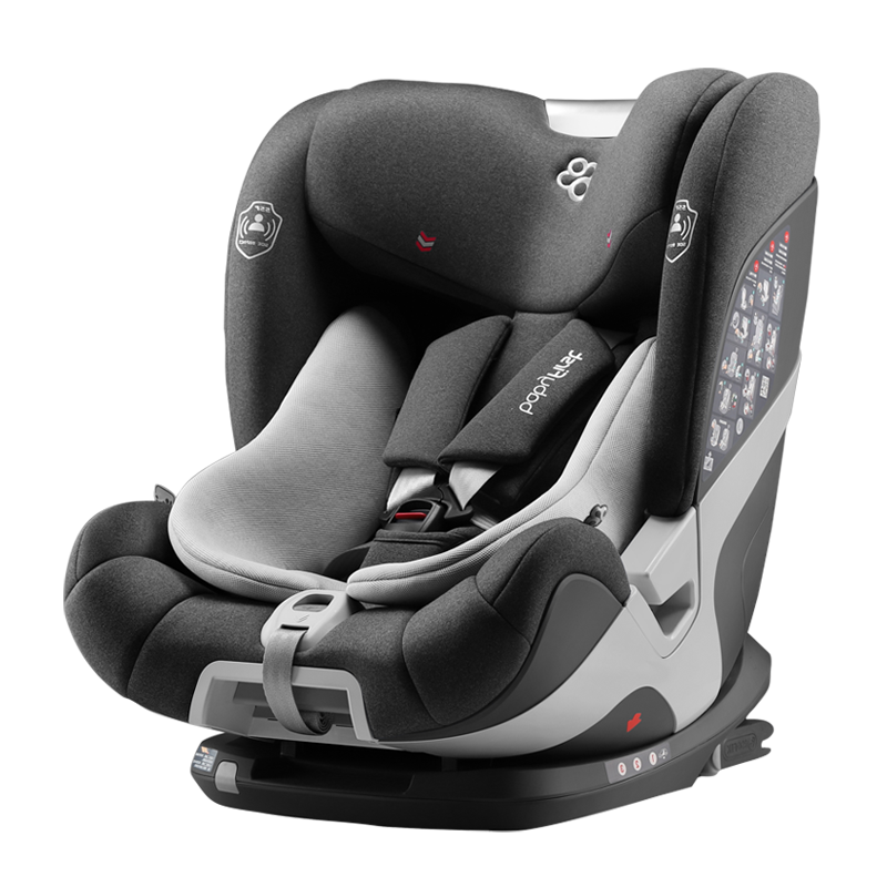 宝贝(babyfirst)新品耀 宝宝儿童安全座椅汽车用9月-12岁ISOFIX接口 北极灰(I-SIZE版)