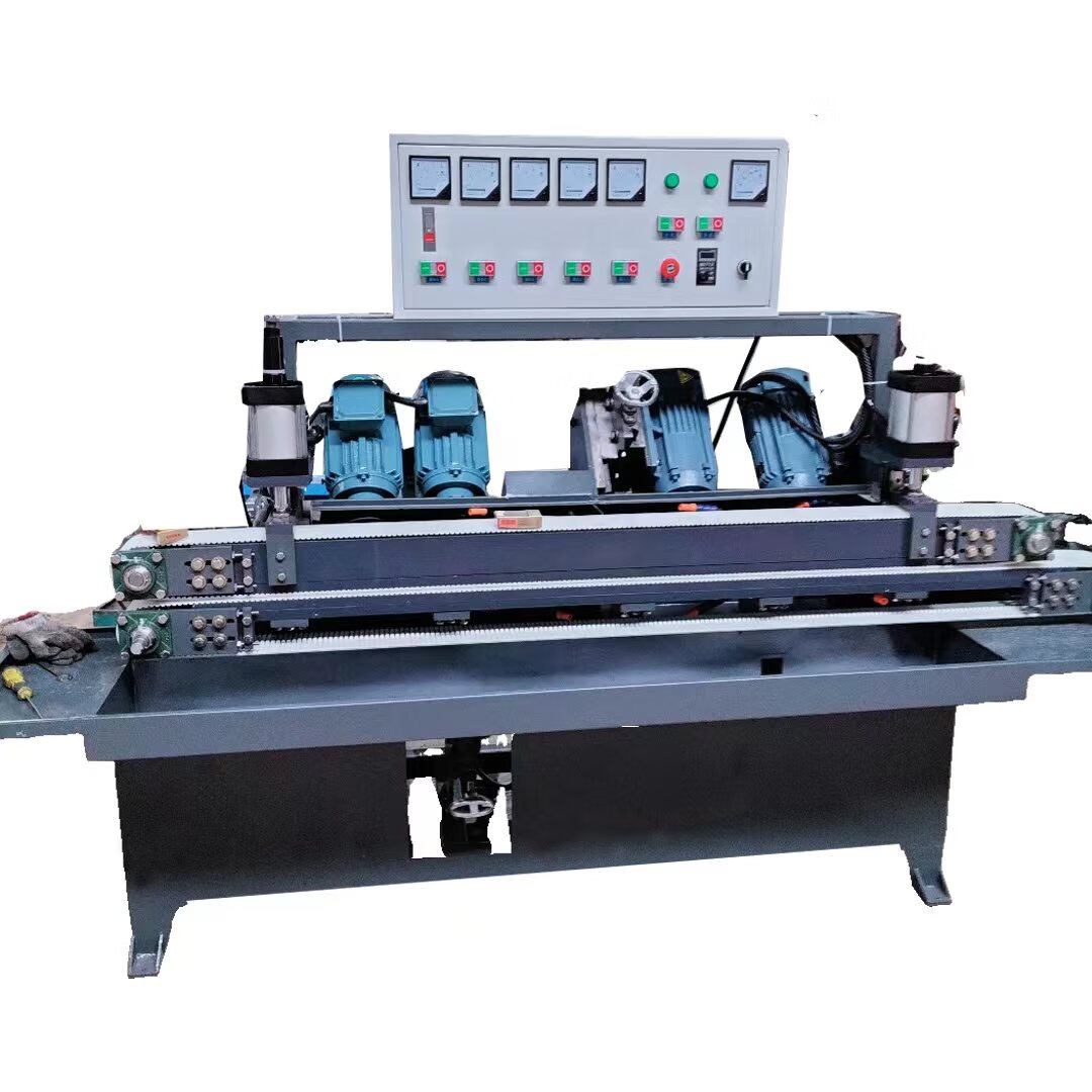 献瑜大型岩板45度倒角机全自动橱柜背景瓷砖磨边切割修边开槽磨边机