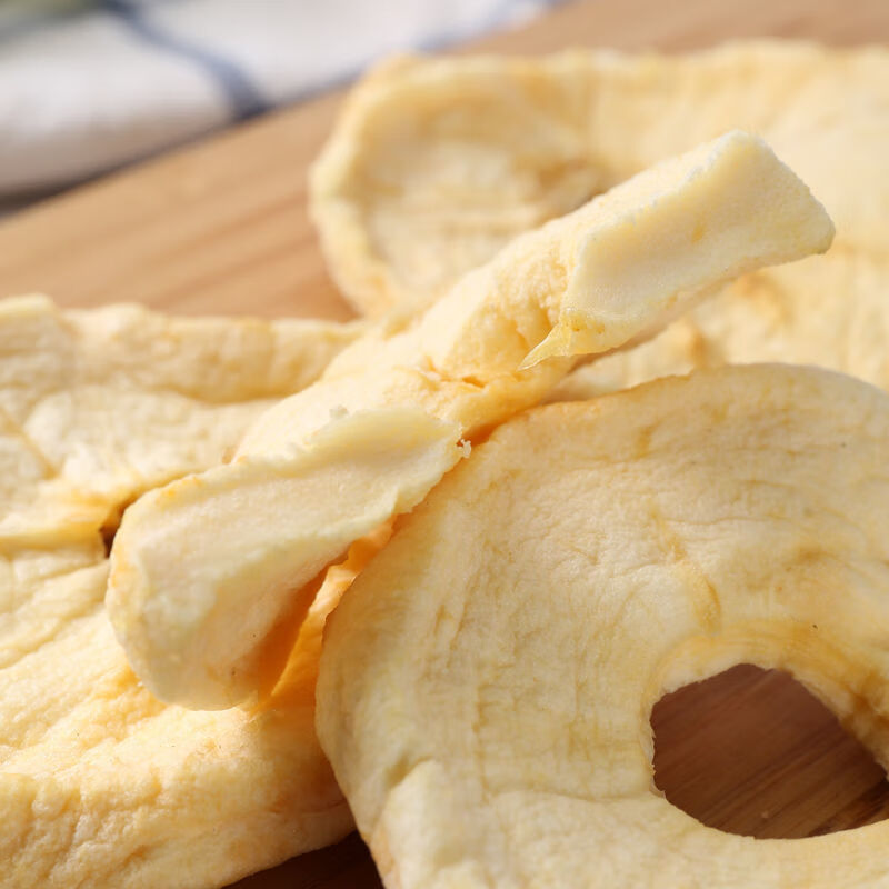 鸾淑烟台苹果圈软口感不加糖软烤苹果干不脆红富士苹果片 苹果圈500克