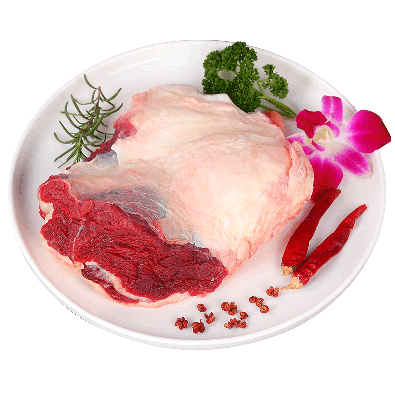 阮小哥 內蒙古原切牛窩骨新鮮牛膝蓋骨帶筋帶肉牛骨頭火鍋食材牛肉 生鮮 凈重5斤裝