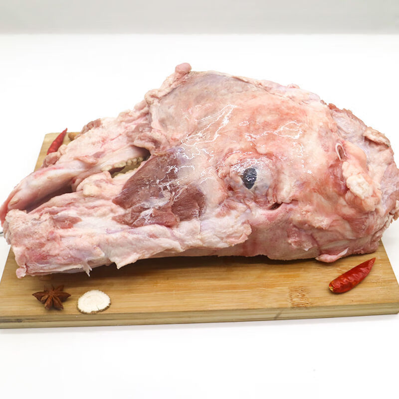生鲜冷冻猪头排带肉猪头排鲜冷冻猪头骨带肉特色美食 20斤约5-6片多