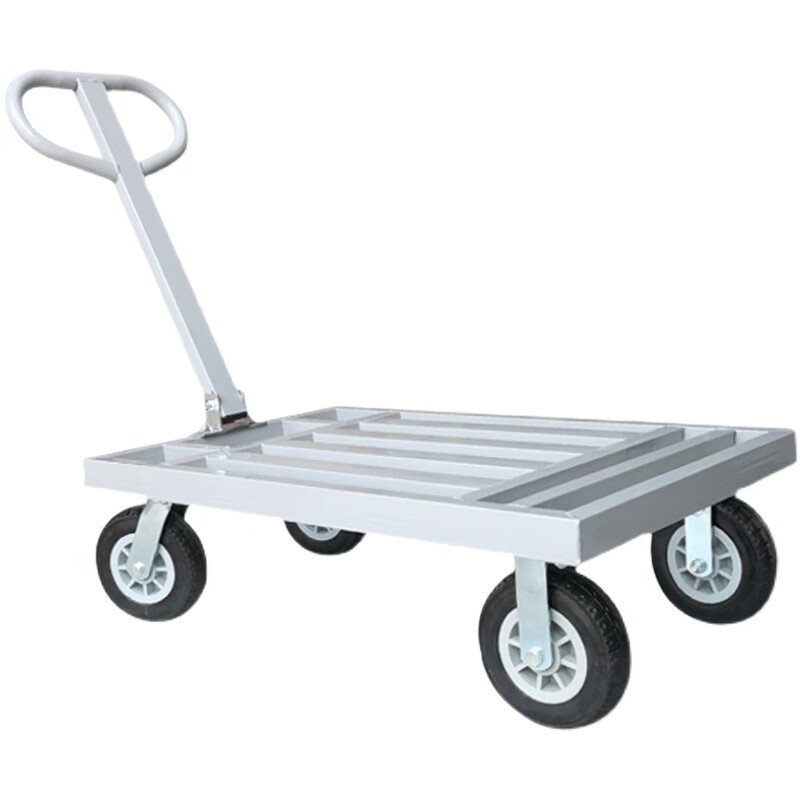 平板车拉货搬运车折叠手推车四轮拖车仓库工厂方管车推货车载重王