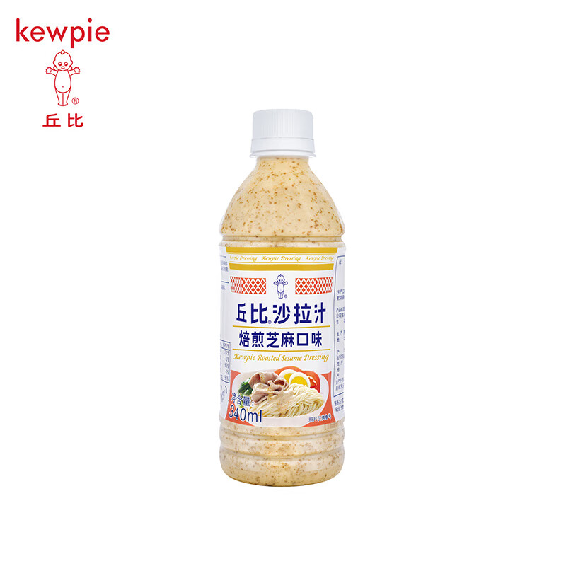 丘比 沙拉汁焙煎芝麻口味340ml 烤肉蘸料拌面芝麻酱