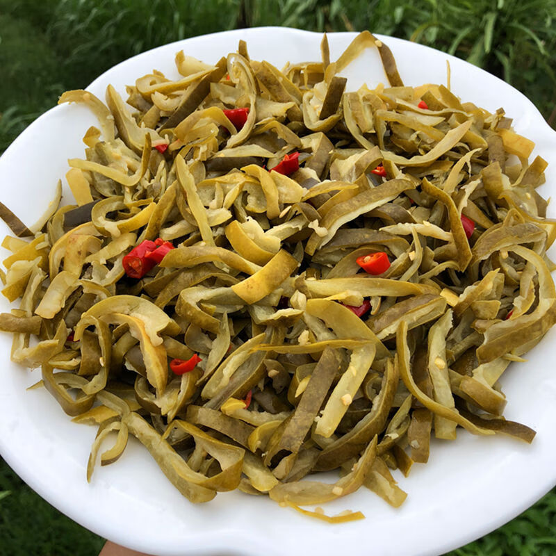 虎钢馋广西贺州农家土特产信都瓜皮酸下饭腌酸榨菜酸酸菜 1瓶