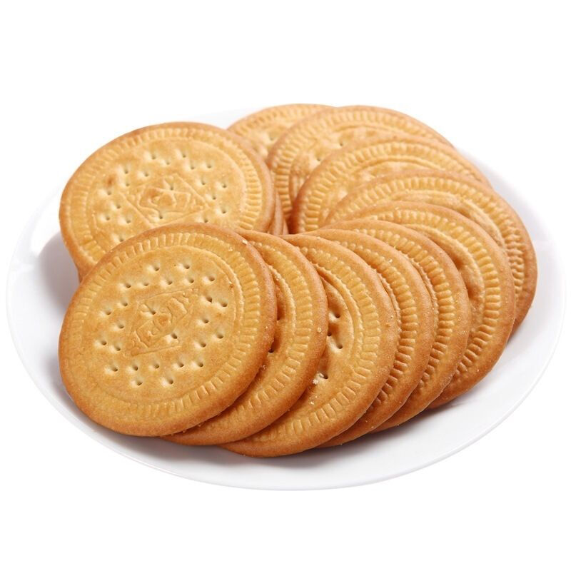 早餐饼干1000g薄脆牛奶味盒装网红小圆饼送礼零食整箱 1000g整箱原味