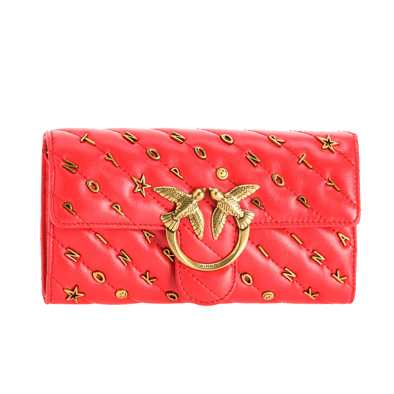 pinko女包趣味徽章羊皮零钱卡包新娘婚包送女友结婚礼物 699元