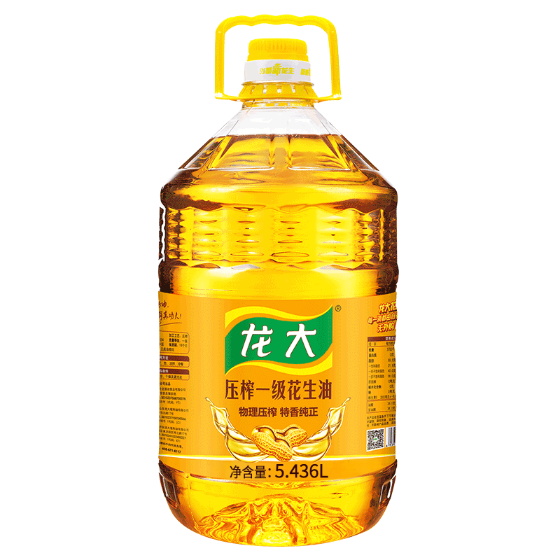 LONG DA 龙大 压榨一级花生油 5.436L