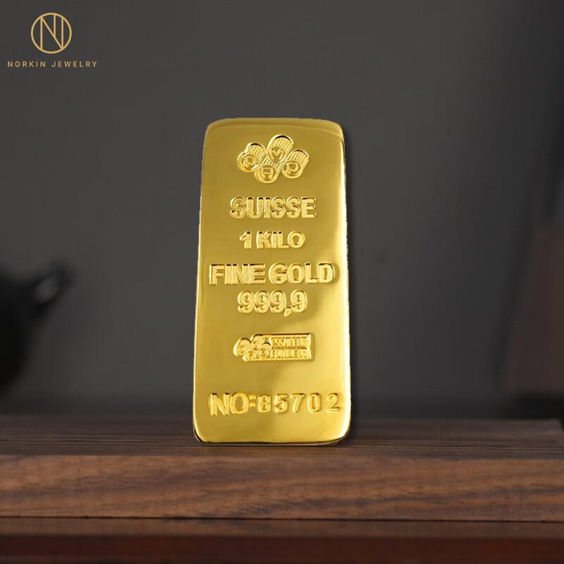 norkin jewelry 表面真金 仿真假金条样品铜镀金庞博板料金条纯铜镀金
