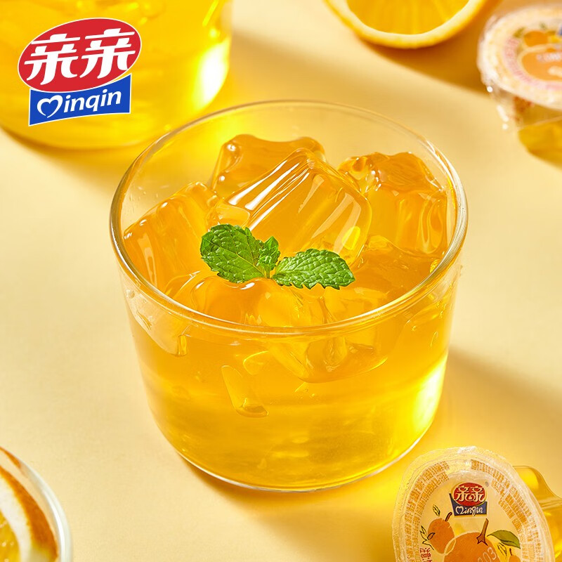 亲亲(Qinqin) 什锦果冻AD钙果冻水果冻解馋小零食耐吃小吃网红 AD钙乳酸味360g*1袋