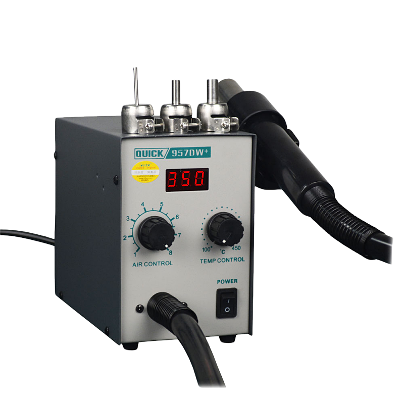 quick快克857d/857dw 数显直风热风枪拔无铅焊台快克风枪 快克857dw
