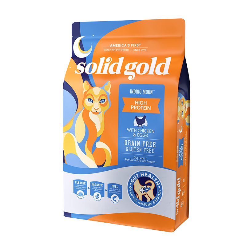 PLUS会员：Solid Gold 全新素力高金装金素鸡全价成猫高蛋白无谷猫粮 5.44kg348元包邮(补贴后346.61元)