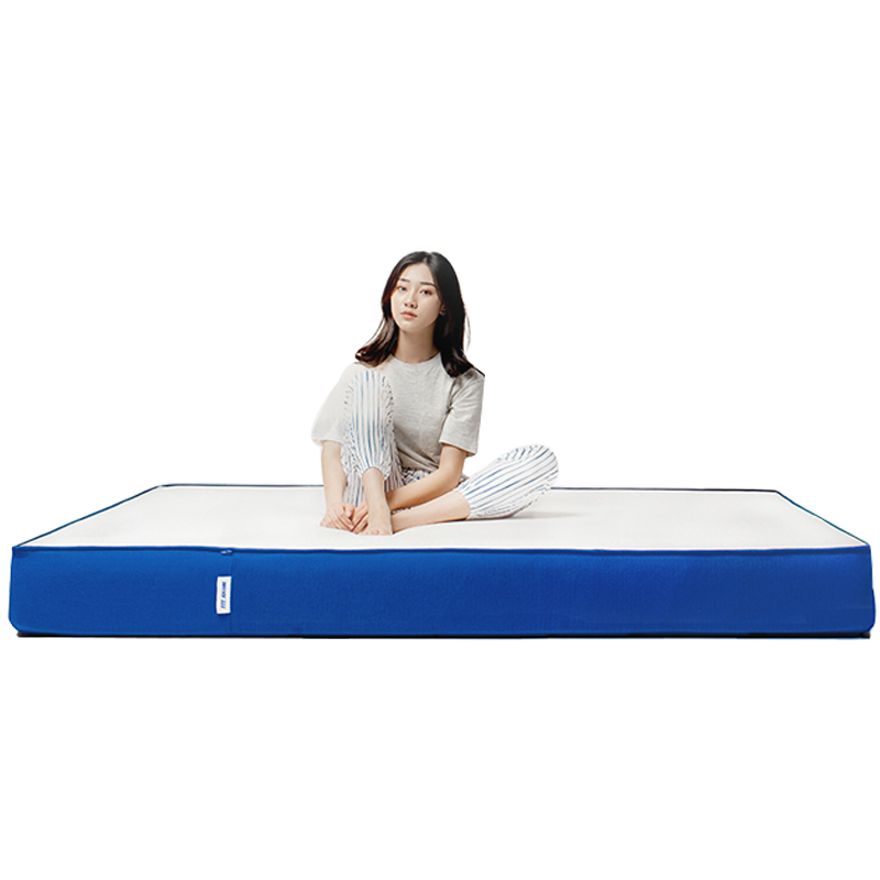 蓝盒子记忆棉弹簧床垫Z1压缩双人家用软硬垫席梦思五星酒店定制 白色 120*200cm