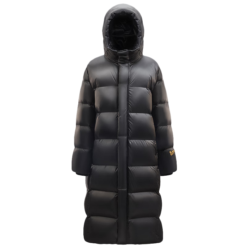 高梵黑金鵝絨服先鋒1.0八格羽絨服女長(zhǎng)款情侶同款冬季品牌厚外套 黑色【男女同款】 XXS 【155】