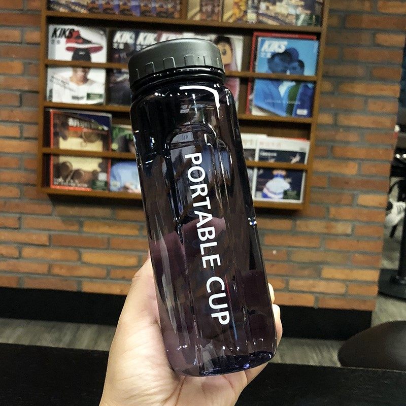 碉凰5号塑料水杯pp5号塑料水杯杯运动水壶便携杯子韩版茶隔学生水瓶简