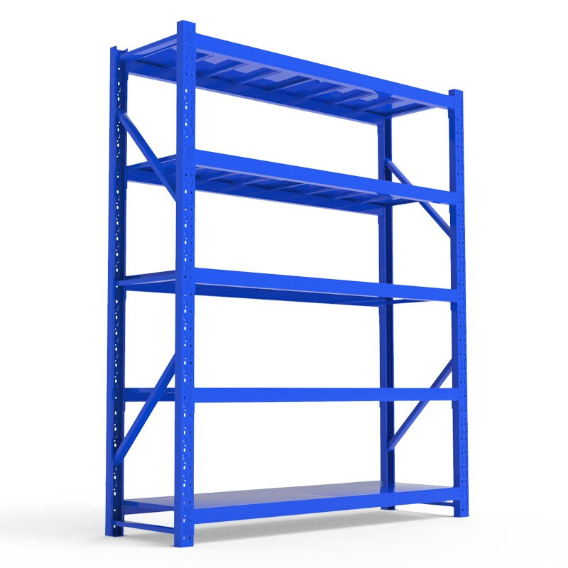 实承 货架仓储货架层架仓库货架家用5层金属货架超市货架仓储架储物架