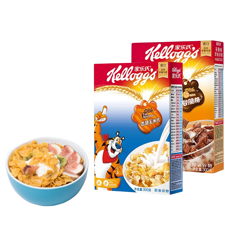 ϣKellogg ʳƷͯӪ͹ƬɿɷɿƬţ̹Ȧ Ƭ300g+ȴ300g
