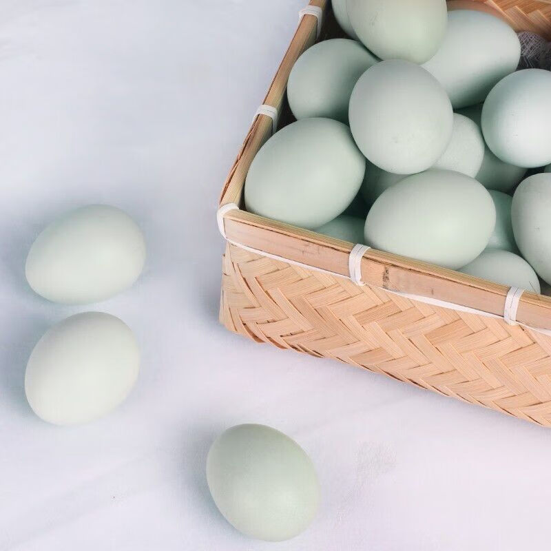 绿壳鸡蛋农家土鸡蛋青壳鸡蛋新鲜50枚京鲜配送