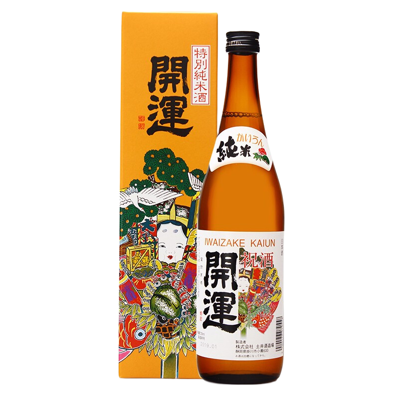 开运特别纯米酒720ml日本原装进口酒日本酒纯米酒发酵酒日式清酒