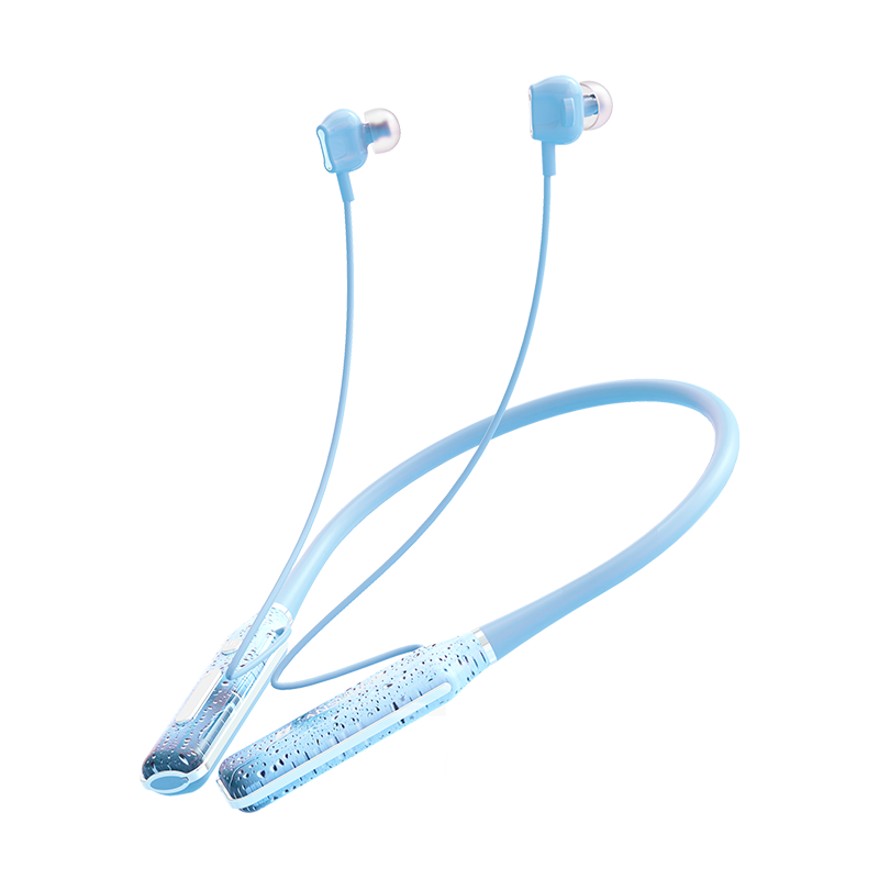 山水（SANSUI）TY22 蓝牙耳机 挂脖式无线跑步运动耳机 超长续航 适用于安卓苹果华为小米 海洋蓝100034294406