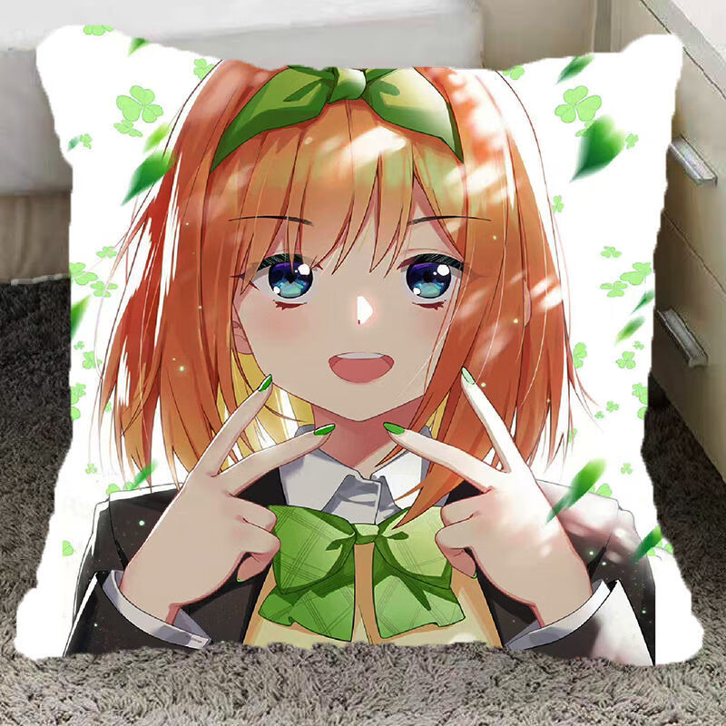 快活猪五等分的花嫁抱枕 周边中野三玖二乃二次元动漫枕头套男女生日