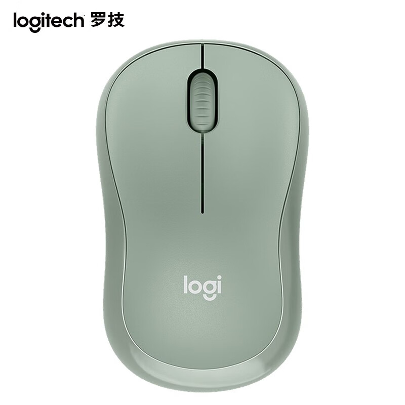 罗技（Logitech）M221静音鼠标 无线鼠标 办公鼠标 对称鼠标 带无线微型接收器  薄荷绿