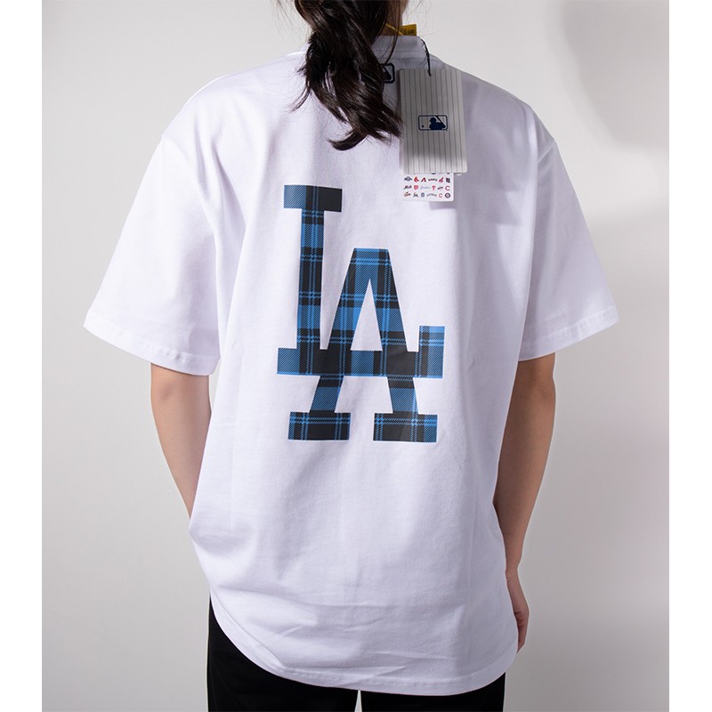 ny定织定染面料印花短袖t恤男女同款新款背后大logo中袖落肩大版型