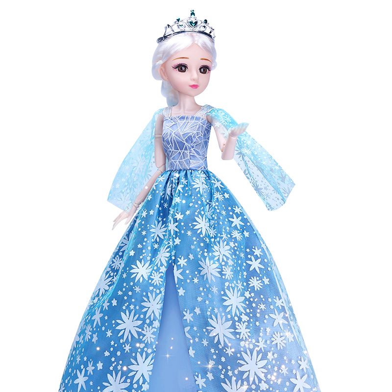 SODEEP 索迪 芭比娃娃玩具女孩冰雪爱莎公主换装智能洋娃娃过家家儿童生日礼物