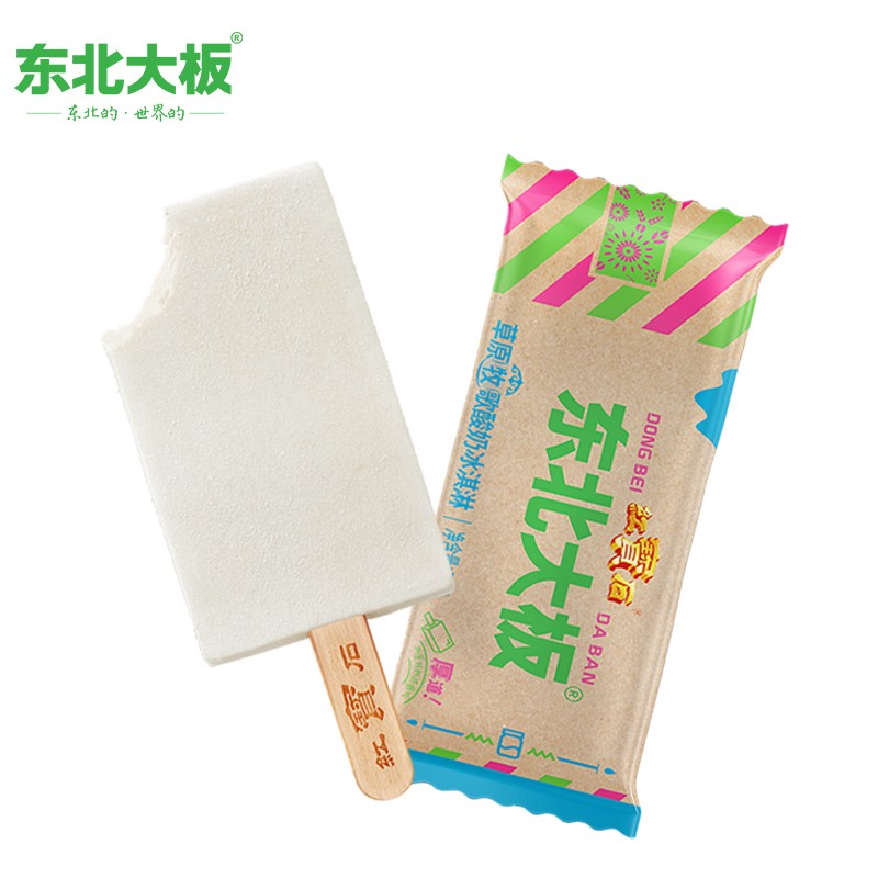 拍6件 东北大板 冰淇淋 冷饮 雪糕 冰淇凌 冰激凌 酸奶75g*4支 89元