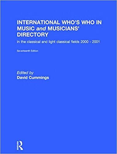 International Who's Who in Music epub格式下载