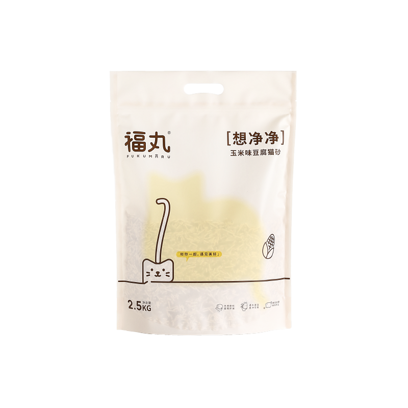 FUKUMARU 福丸 豆腐猫砂 2.5kg 玉米味