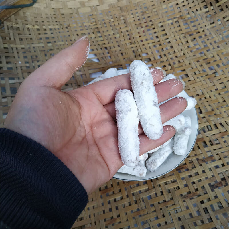 湖南手工特产糕点兰花根白糖根芝麻根雪枣传统小吃零食早点克 芝麻根2