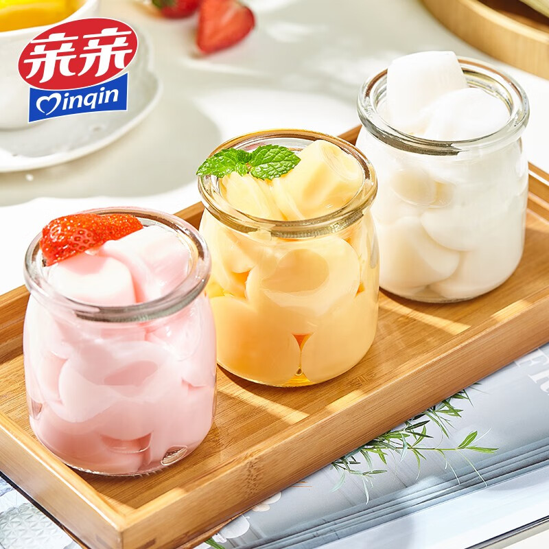 亲亲(Qinqin) 什锦果冻AD钙果冻水果冻解馋小零食耐吃小吃网红 AD钙乳酸味360g*1袋