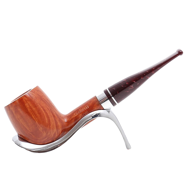 沙芬（SAVINELLI）意大利進(jìn)口手工石楠木煙斗6mm濾芯煙嘴男士高檔進(jìn)階煙斗煙具 【威士忌酒616型 大號彎式斗】