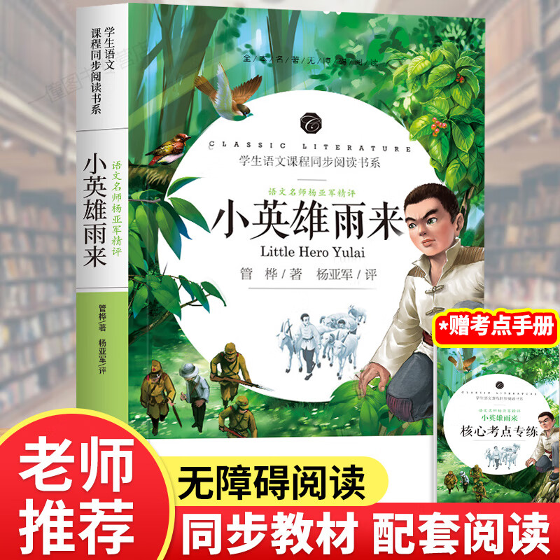 五年级必读的课外阅读经典书目籍全套17册失落的一角窗边的小豆豆荷花镇早市古代诗书贤者故事春秋班长下台草 小英雄雨来 管桦著