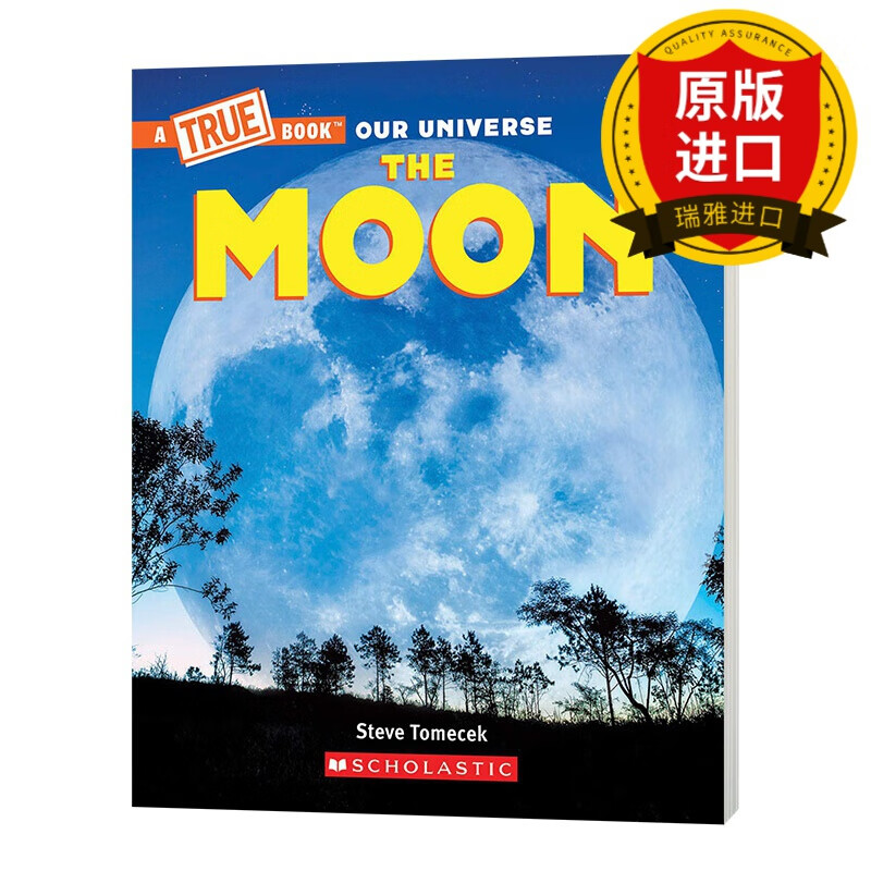 英文原版 月亮 a true book moon steve tomecek 英文版儿童太空科普