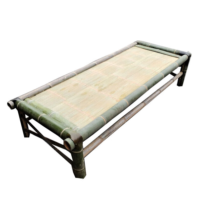 老式竹床竹床老式传统凉床家用午休经济多功能怀旧无漆竹制简易床 长