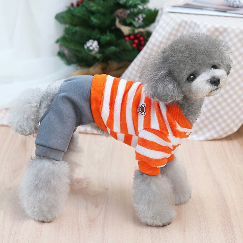 slpc狗狗衣服小型犬四脚衣泰迪博美吉娃娃比熊小狗衣服幼犬宠物衣服