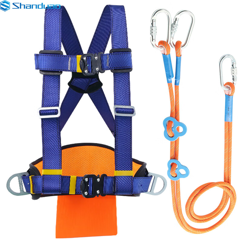 三点式安全带 高空 电工 建筑工地 空调安装 半身式保险带 ad890t 双