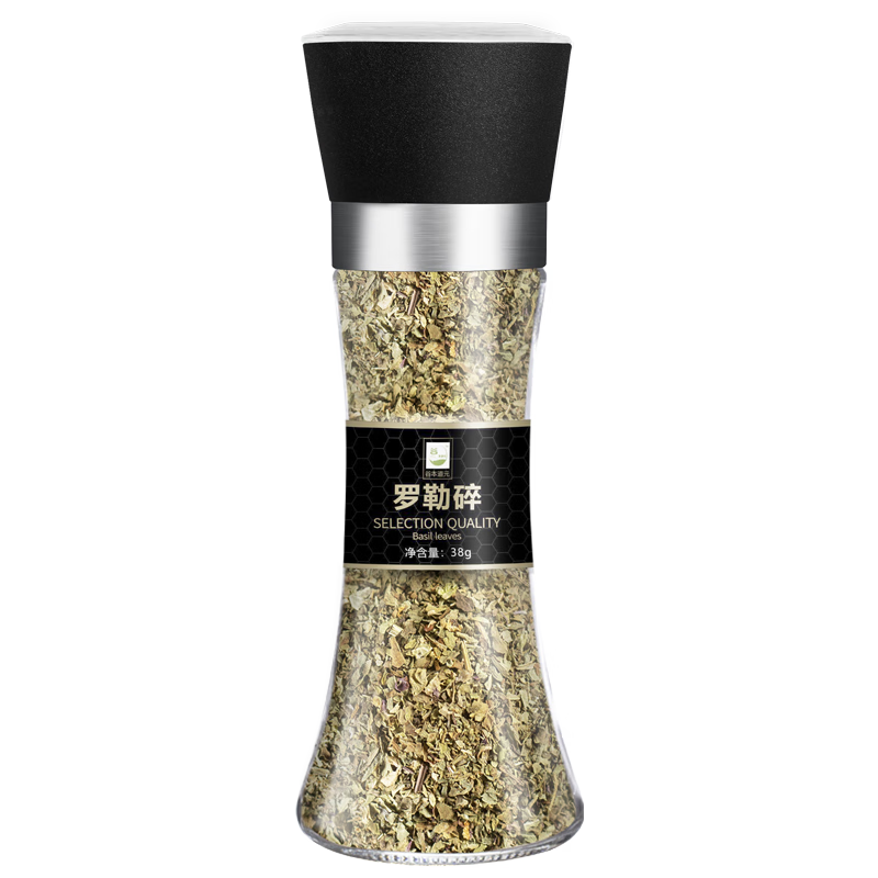 谷本道元羅勒葉碎歐芹碎迷迭香百里香烘焙牛排意面九層塔西餐調(diào)味料燒烤 羅勒碎38g*1瓶