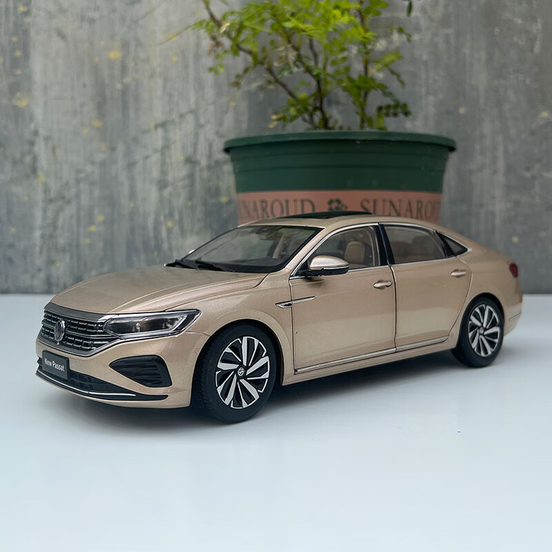 上汽大众全新帕萨特 all new passat 仿真合金 2022款帕萨特 金色