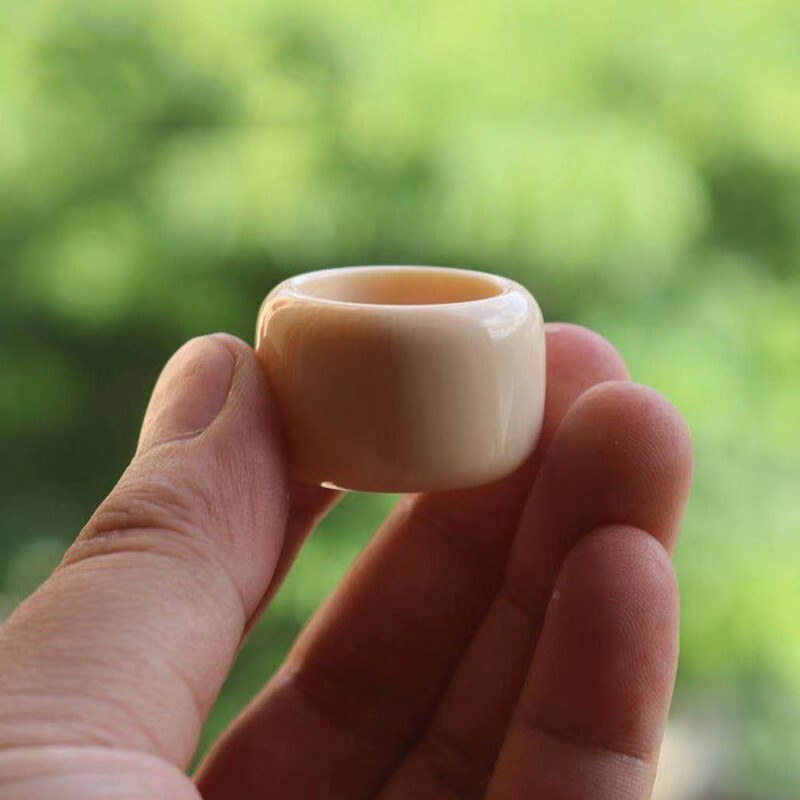 扳指 7a果冻满纹戒子 文玩男士大拇指指环简约时尚招财 内径19(尺寸2