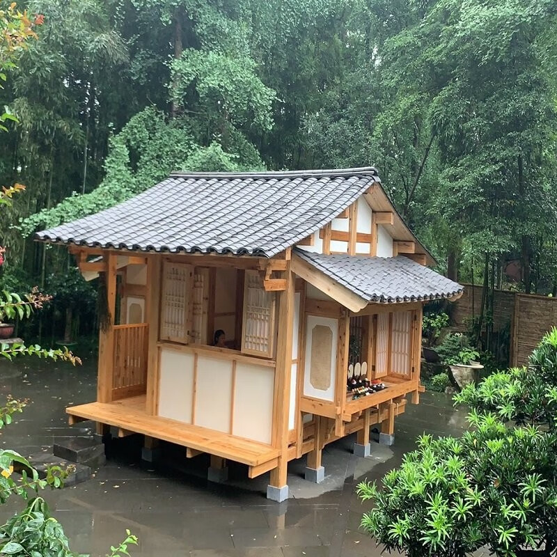 京懿选户外移动农乐木屋防腐木别墅小型小木屋日式组装木屋欧式田园风