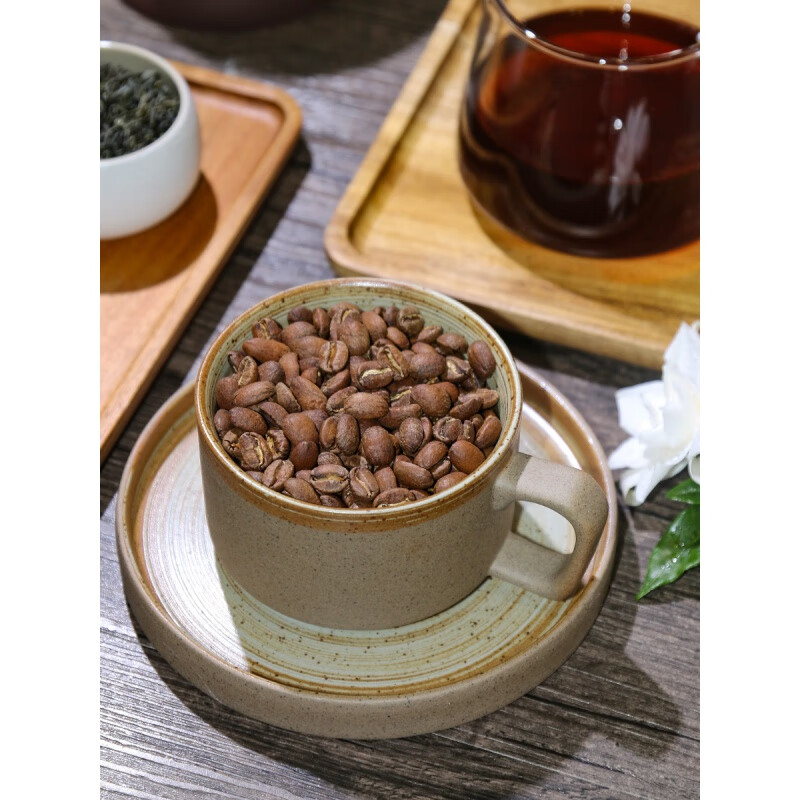 星巴克蓝标瑰夏 巴拿马翡翠庄园 手冲花香轻度单品美式 纯黑咖啡豆