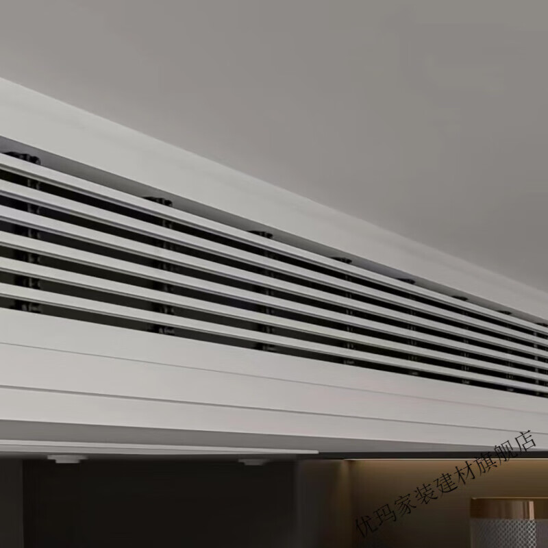优玛中央空调出风口格栅回风口极简加长线型双色abs塑钢回风口定制