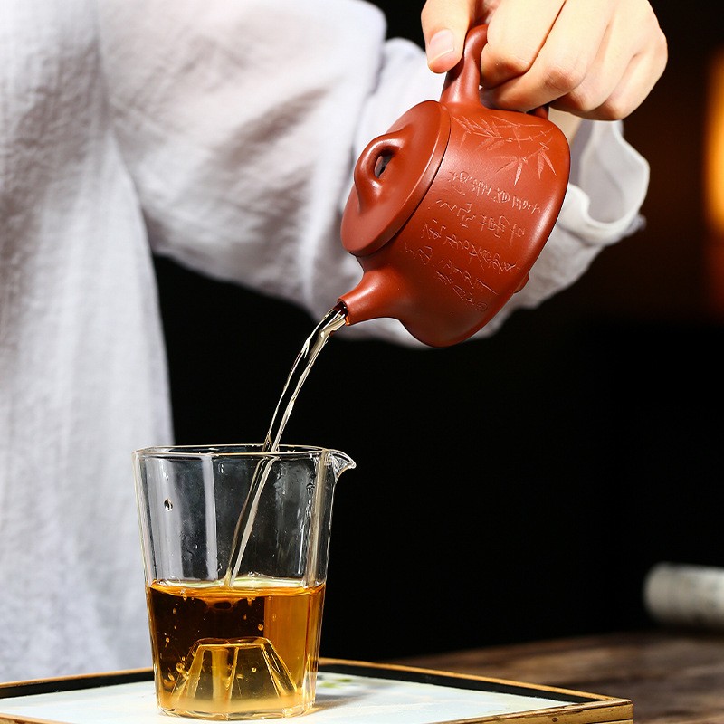 鑫祥势宸宜兴原矿紫砂壶 名家黄加峰全手工制大红袍泡茶壶家用办公室