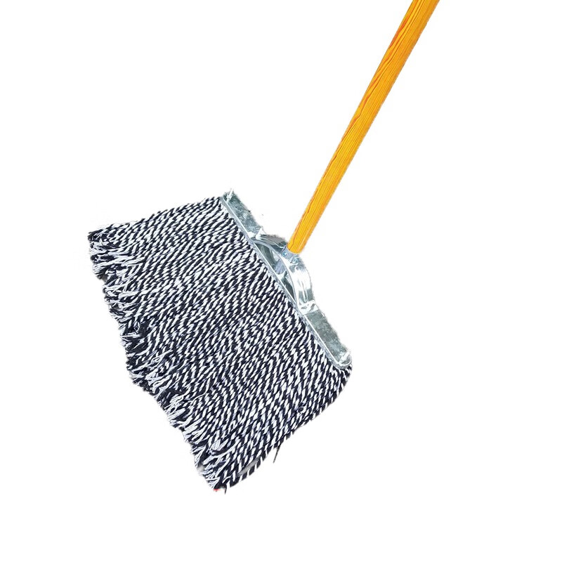 劳保佳  实木杆全棉拖把  老式棉线尘推宽头吸水木柄排拖 木柄优质