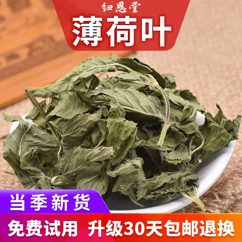 纽恩堂 薄荷叶  干薄荷叶茶新鲜干薄荷茶叶凉茶酸梅汤原料中药材店铺 薄荷叶500克【1斤】