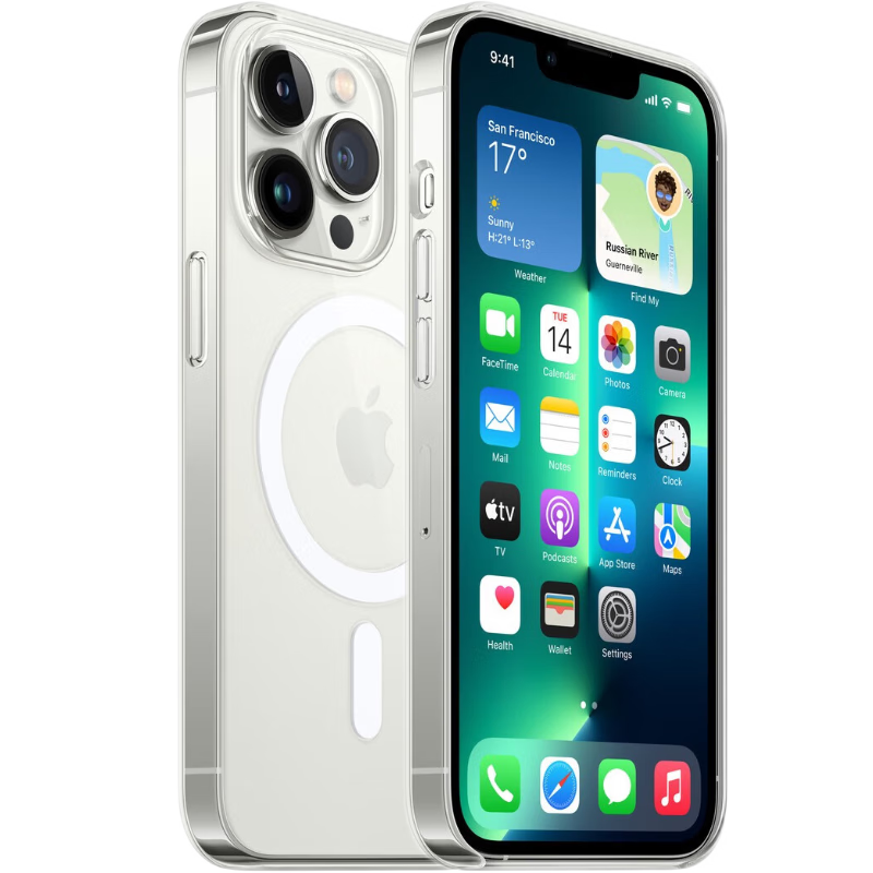 belkin 贝尔金 Apple iPhone 13ProMax 专用 MagSafe 抗菌磁吸透明手机壳 iPhone手机壳