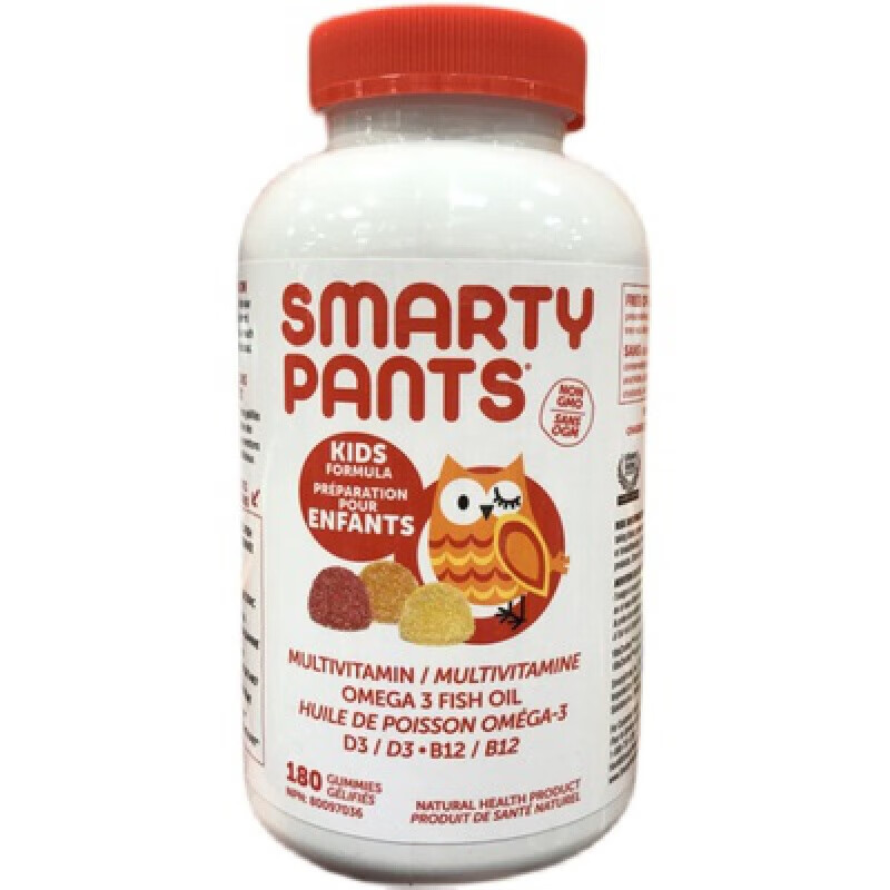 康创优品smartypants儿童多种复合维生素软糖180粒